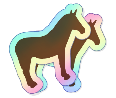 Stickers holographiques