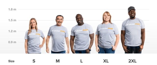 T-shirt size chart