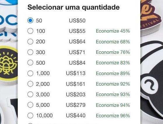 como encomendar tamanho personalizado