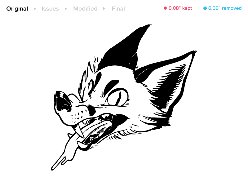 How will you modify a complicated transfer sticker design? | Sticker Mule