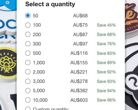 how to order a custom size