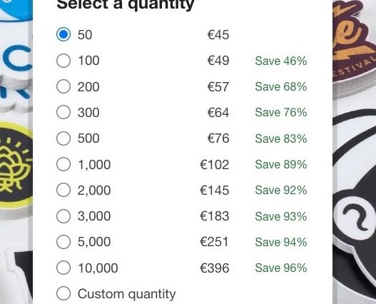 how to order a custom size