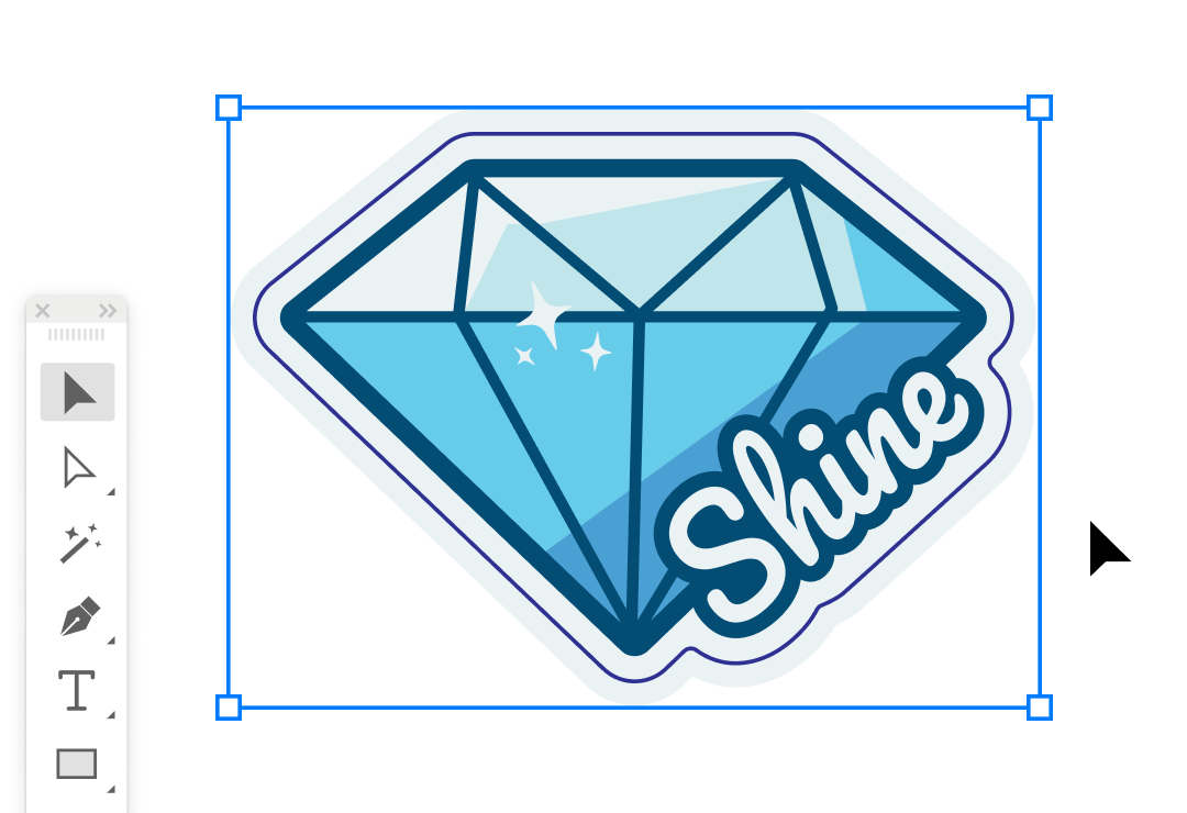 Die cut sticker templates