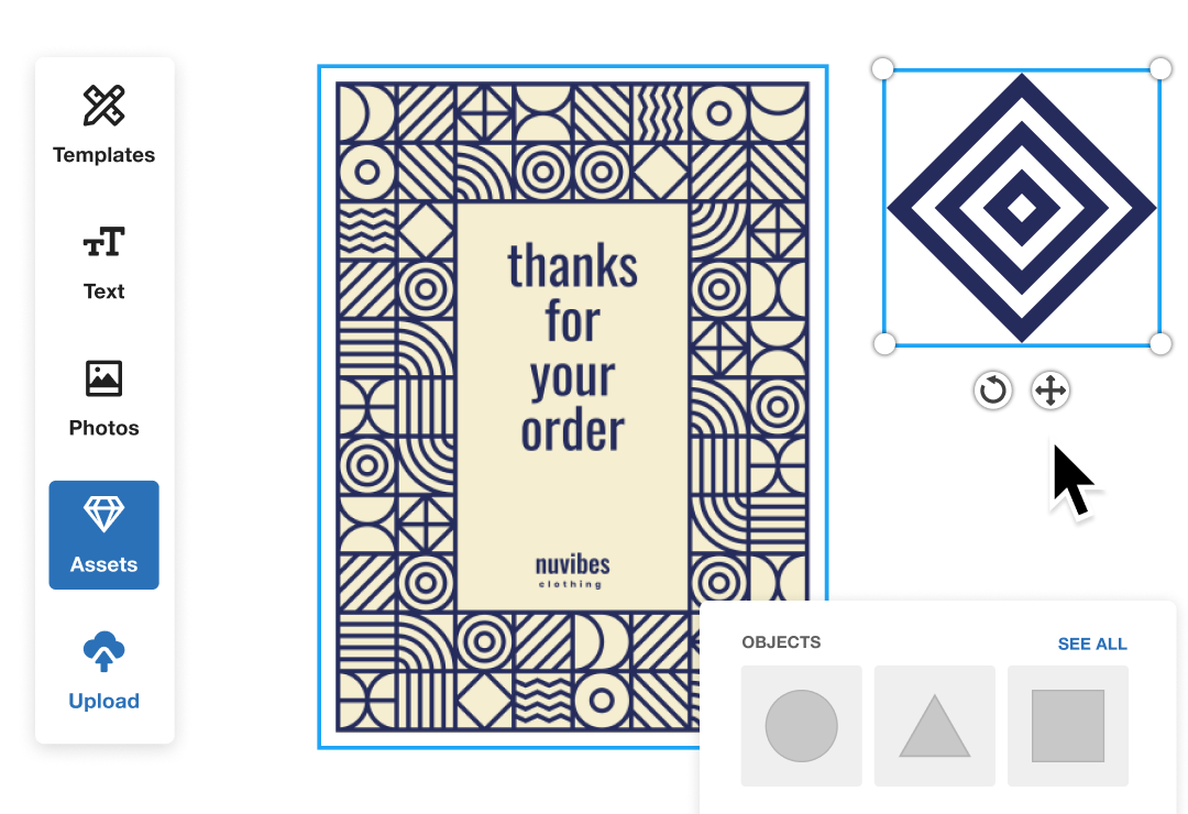 Poly mailer templates