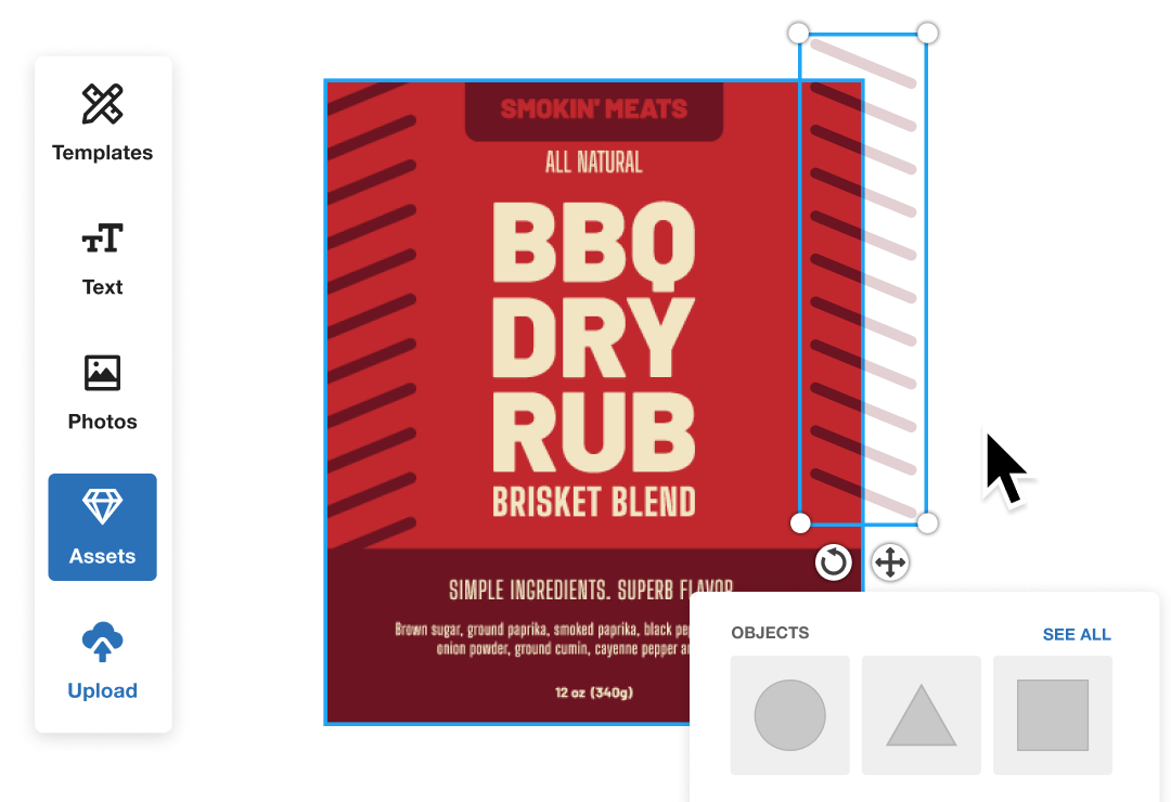 Stand up pouch templates