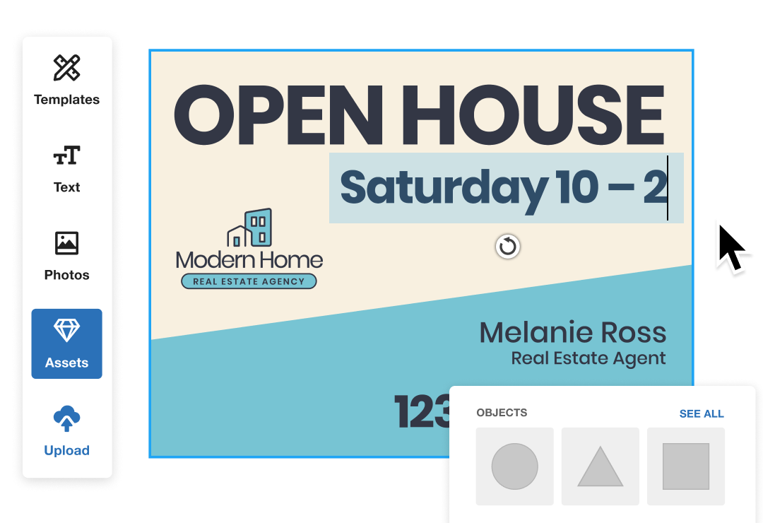 Yard sign templates