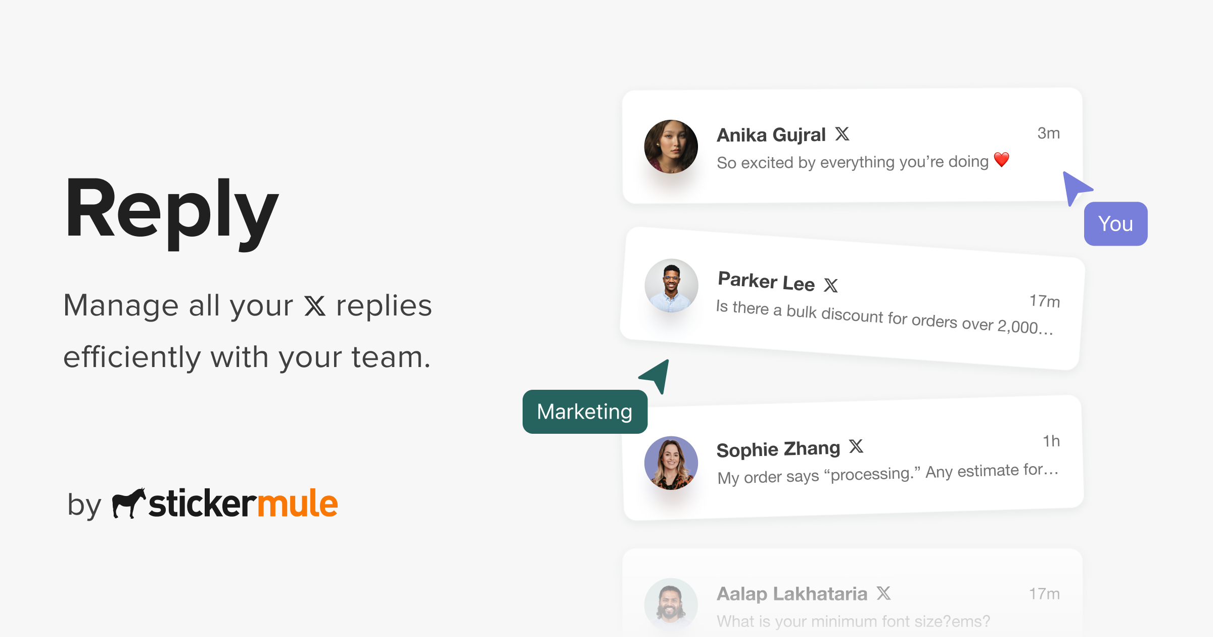 Reply on X (formerly Twitter) | Shared inbox for team responses ...