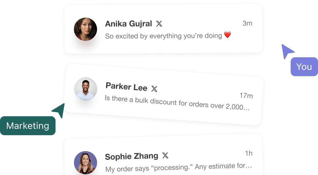 Reply messaging interface preview