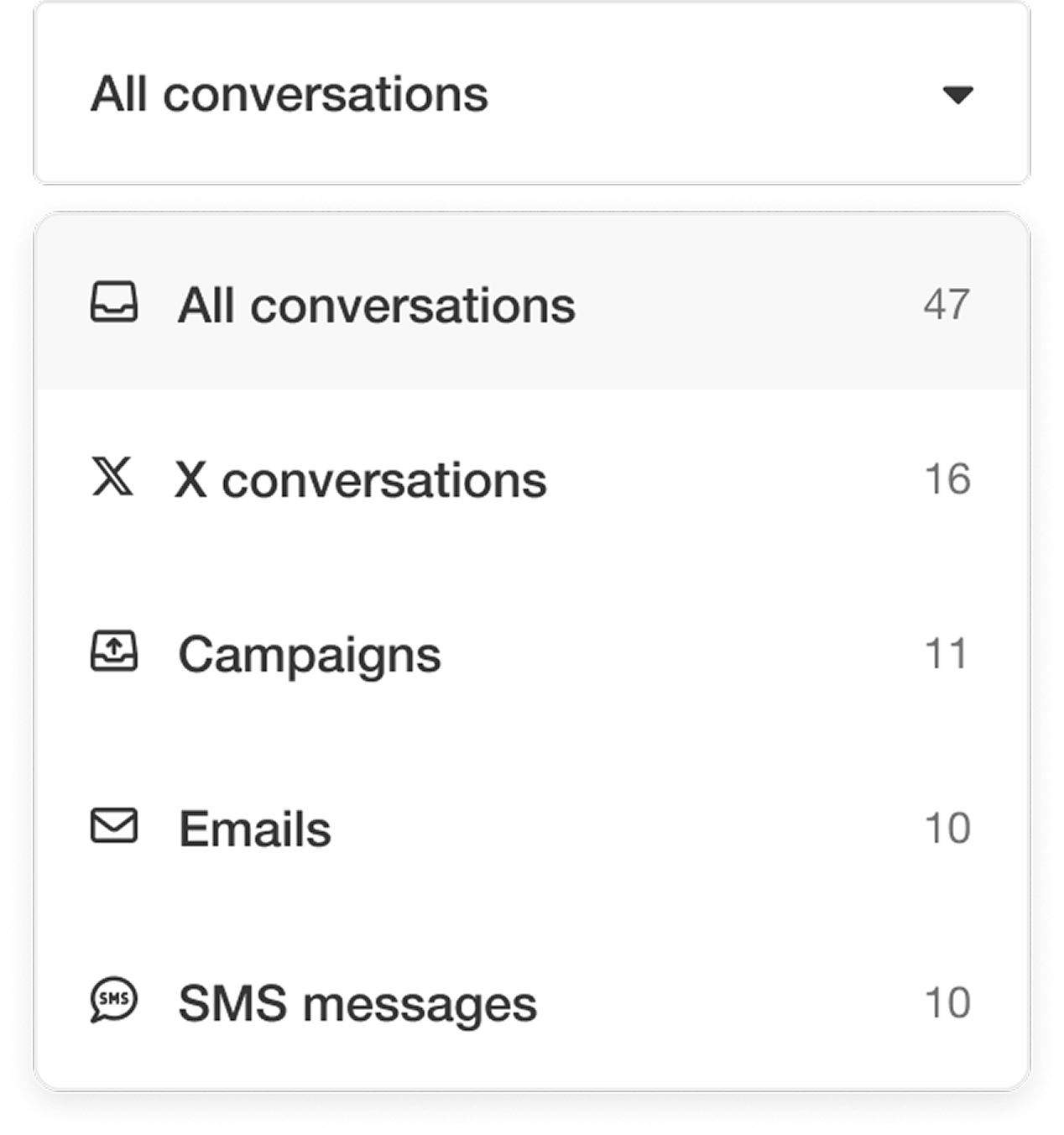 Every channel, one inbox