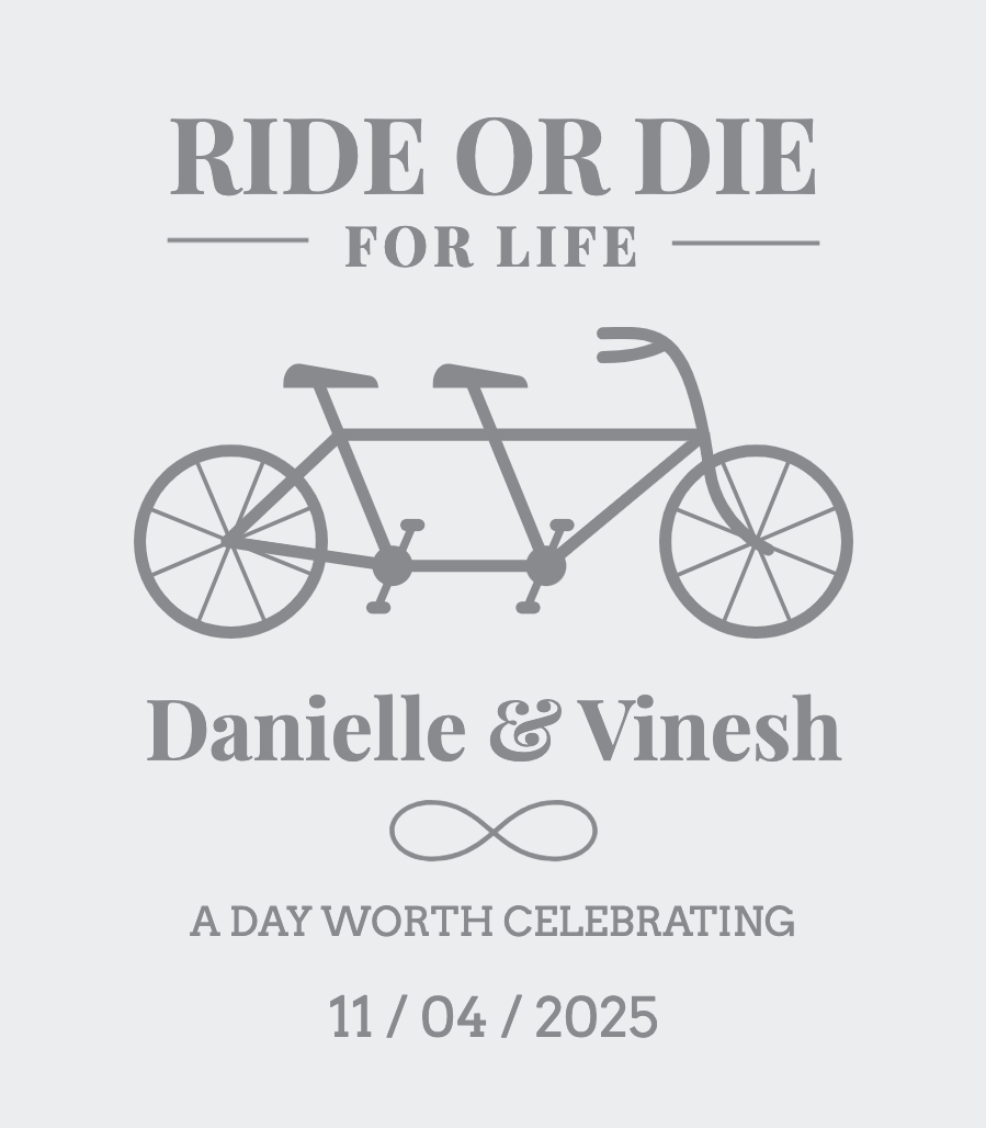 Ride or die - Wine Label
