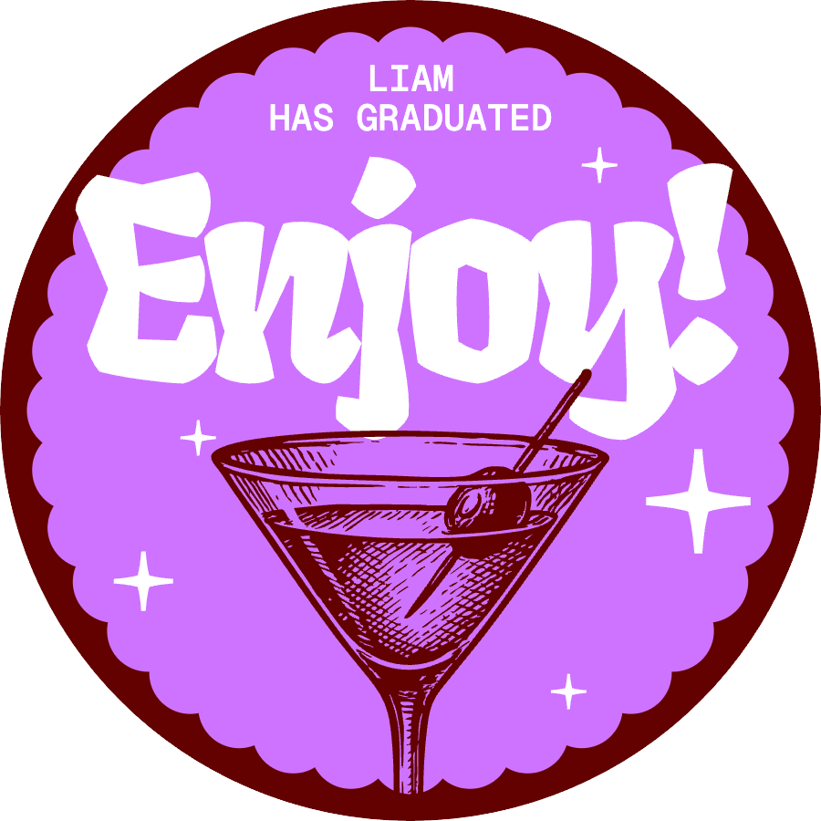 Retro Funky Cocktail Coaster